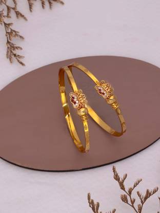 Brass Diamond Gold-plated Bangle