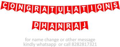 Midas Kraft Congratulations Dhanraj M Banner 0H. Banner