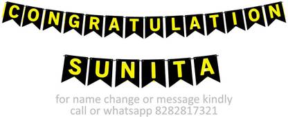 Midas Craft Congratulations Sunita M Banner 07. Banner