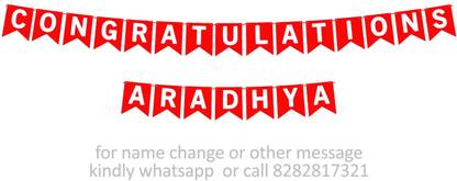 Midas Kraft Congratulations Aradhya M Banner 0H. Banner