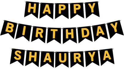 Midas Craft Happy Birthday Shaurya M Banner 02. Banner