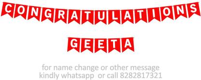 Midas Kraft Congratulations Geeta M Banner 0H. Banner