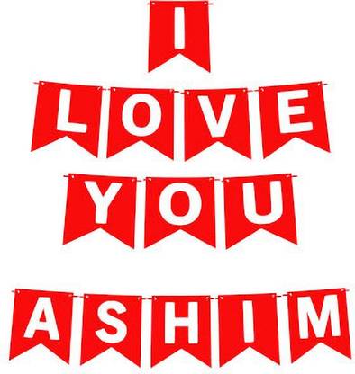 Midas Craft I Love You Ashim Name Banner 03 Banner