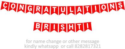 Midas Kraft Congratulations Brishti M Banner 0H. Banner