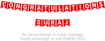 Midas Kraft Congratulations Suraj M Banner 0H. Banner