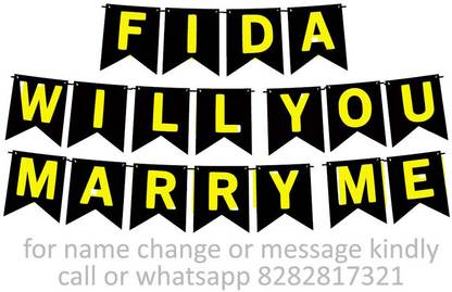 Midas Kraft Will You Marry Me Fida Proposal M Banner 0F. Banner