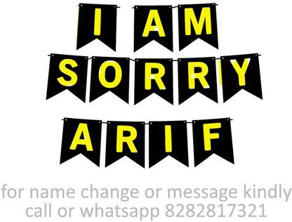 Midas Kraft Arif I am Sorry M Banner 0C. Banner