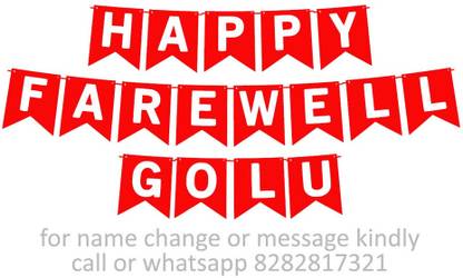 Midas Craft Happy Farewell Golu M Banner 09. Banner