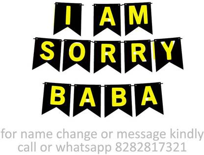 Midas Kraft Baba I am Sorry M Banner 0C. Banner