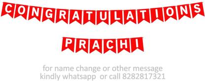 Midas Kraft Congratulations Prachi M Banner 0H. Banner