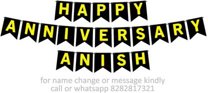 Midas Craft Happy Anniversary Anish M Banner 08. Banner