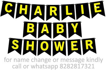 Midas Craft Baby Shower of Charlie M Banner 06. Banner