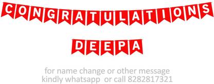 Midas Kraft Congratulations Deepa M Banner 0H. Banner