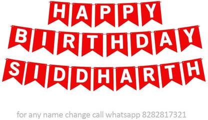 Midas Kraft Happy Birthday Siddharth M Banner 01. Banner
