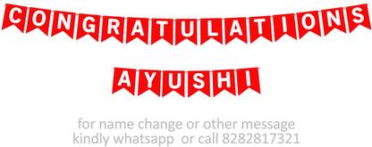 Midas Kraft Congratulations Ayushi M Banner 0H. Banner