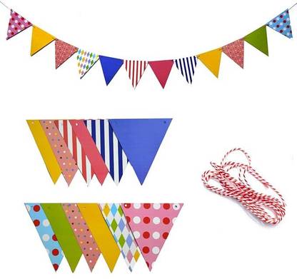 PopTheParty Bunting Flag Banner Banner
