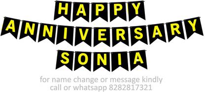 Midas Craft Happy Anniversary Sonia M Banner 08. Banner