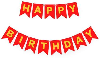 LUDALY Happy Birthday Letters Paper Banner