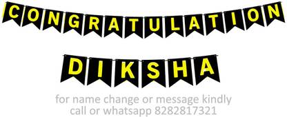 Midas Kraft Congratulations Diksha M Banner 0H. Banner