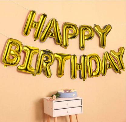 SHOPIFY CREATION Solid (Pack of 13 Letters) Letter Balloon