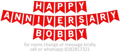 Midas Craft Happy Anniversary Bobby M Banner 08. Banner