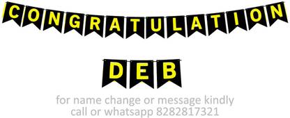 Midas Kraft Congratulations Deb M Banner 0H. Banner