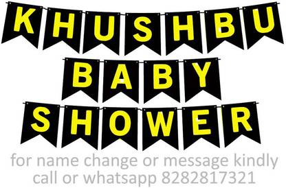 Midas Craft Baby Shower of Khushbu M Banner 06. Banner