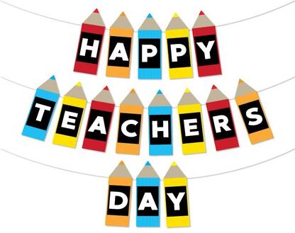 Arihant Hub Happy Teachers Day Hard Paper Banner for School & College Banner