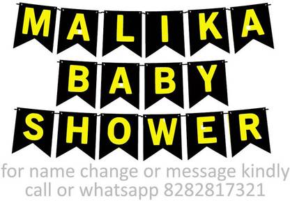 Midas Craft Baby Shower of Malika M Banner 06. Banner