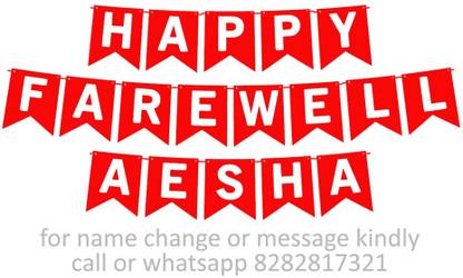Midas Craft Happy Farewell Aesha M Banner 09. Banner
