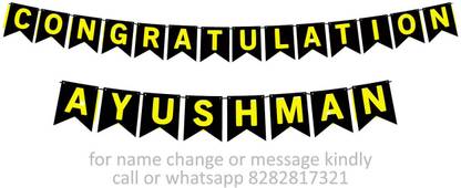 Midas Craft Congratulations Ayushman M Banner 07. Banner