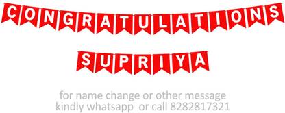 Midas Kraft Congratulations Supriya M Banner 0H. Banner