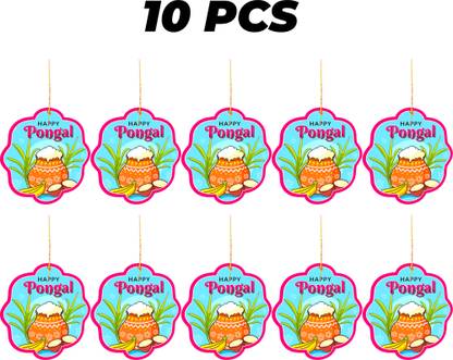 TOYXE Happy Pongal Paper Hanging Decoration Banner