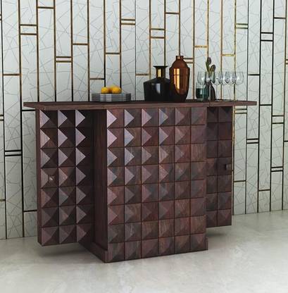 Ganpati Arts Solid Wood Bar Cabinet