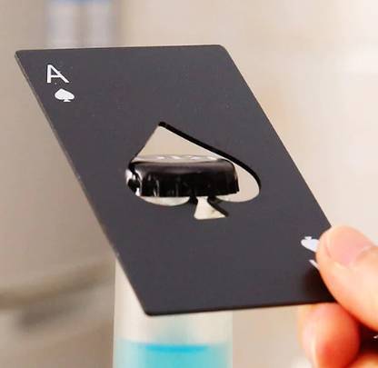BARDECOR stainless steel black card opener CARD SHAPE OPENER Bottle Opener