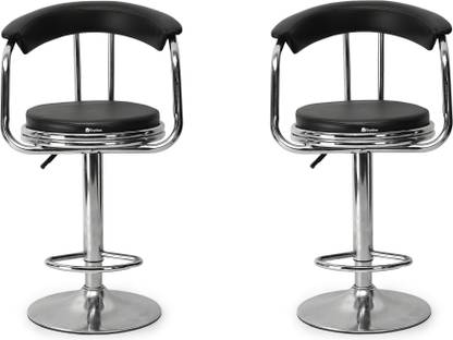 TARUN GRAMUDYOG Adjustable Bar Stool Swivel Design Height Control for Kitchen and Home Bar(2pc) Metal Bar Stool