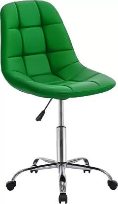 VIMAL INTERPRISES Mid-Back Armless Chair for Small Space, Living Room, Make-up Fabric Bar Chair