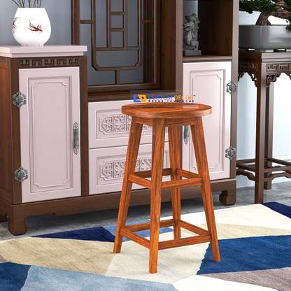 Custom Decor Sheesham Wood Solid Wood Bar Stool