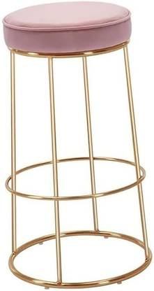 Hm art creations Luxury Barstools Style Velvet Bar Chairs with Footrest Counter Height Bar Stools Metal Bar Chair