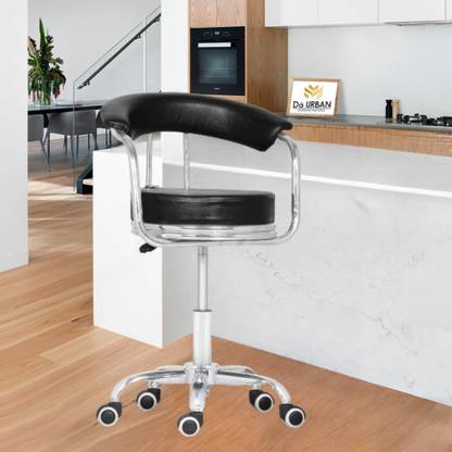 Da URBAN Classic Revolving Kids Chair |With Adjustable Height & Wheels Leatherette Bar Stool