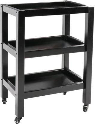GenuineDecor Sheesham Wood Serving Trolley Bar Serving Trolley Wheels trolley Solid Wood Bar Trolley