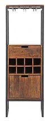 KATHGODAM FURNISHERS Penny Bar Cabinate Solid Wood Bar Trolley