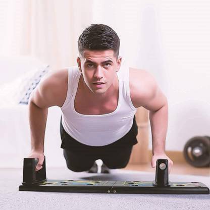 Camperdown Pushup board26 Foldable Pushup Board Complete Push Up Training (Multicolor) Triceps Bar