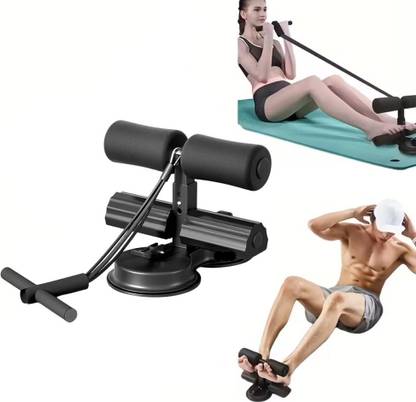 Shopeleven Sit Up Bar, Portable Sit Up Equipment with Strong Suction Cups with toning tube Sit-up Bar