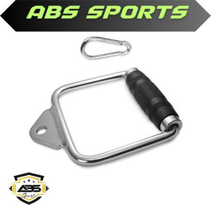 ABSSports Single D Row Handle-Non-Slip Handle Cable Attachment for Weight Workout for Gym. Multi-training Bar
