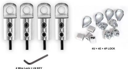 LCARNO Gym machine Wire Rope Cable 4 Clip, 4 Thimble, 4Crimping Loop, 4 Wire lockl Multi-training Bar