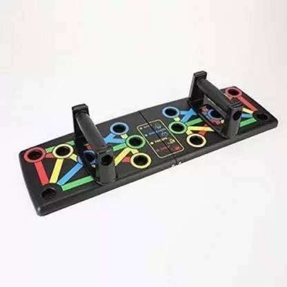 DEKIYANZ Foldable Push Up Board Body Exercise Gym Training Body Push-up Bar (Multicolor) Multi-training Bar