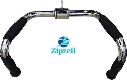 Zip Zell Pro-Grip Multi Purpose Bar | Gym Rowing Handle Chrome Steel Multi-training Bar