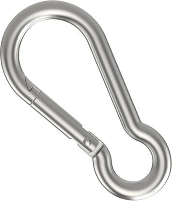 LIVOX Heavy Safety Lock Cable Attachment, Stainless Steel Spring Snap Hook Locking Carabiner