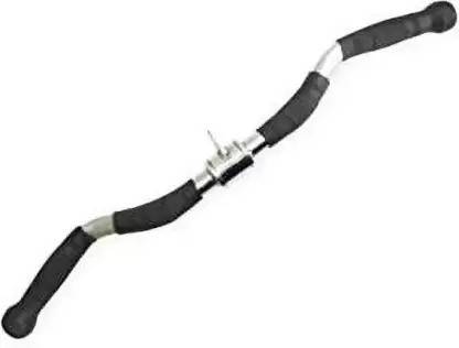 Stockton Triceps Zig-Zag Handle, Gym Equipment Multi-training Bar (Silver) Triceps Bar Triceps Bar